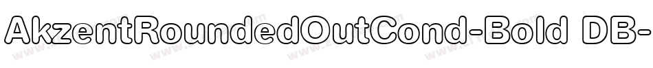 AkzentRoundedOutCond-Bold DB字体转换